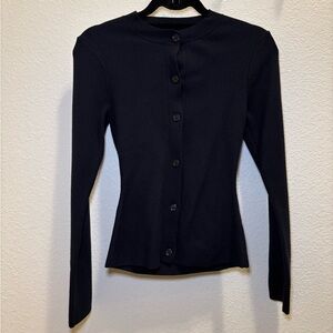 White Fox Black Tight Cardigan, XS